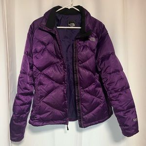 Purple North Face coat